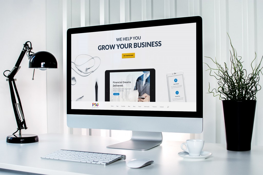 Professional Business Website  Template Free PSD PSD Graphics