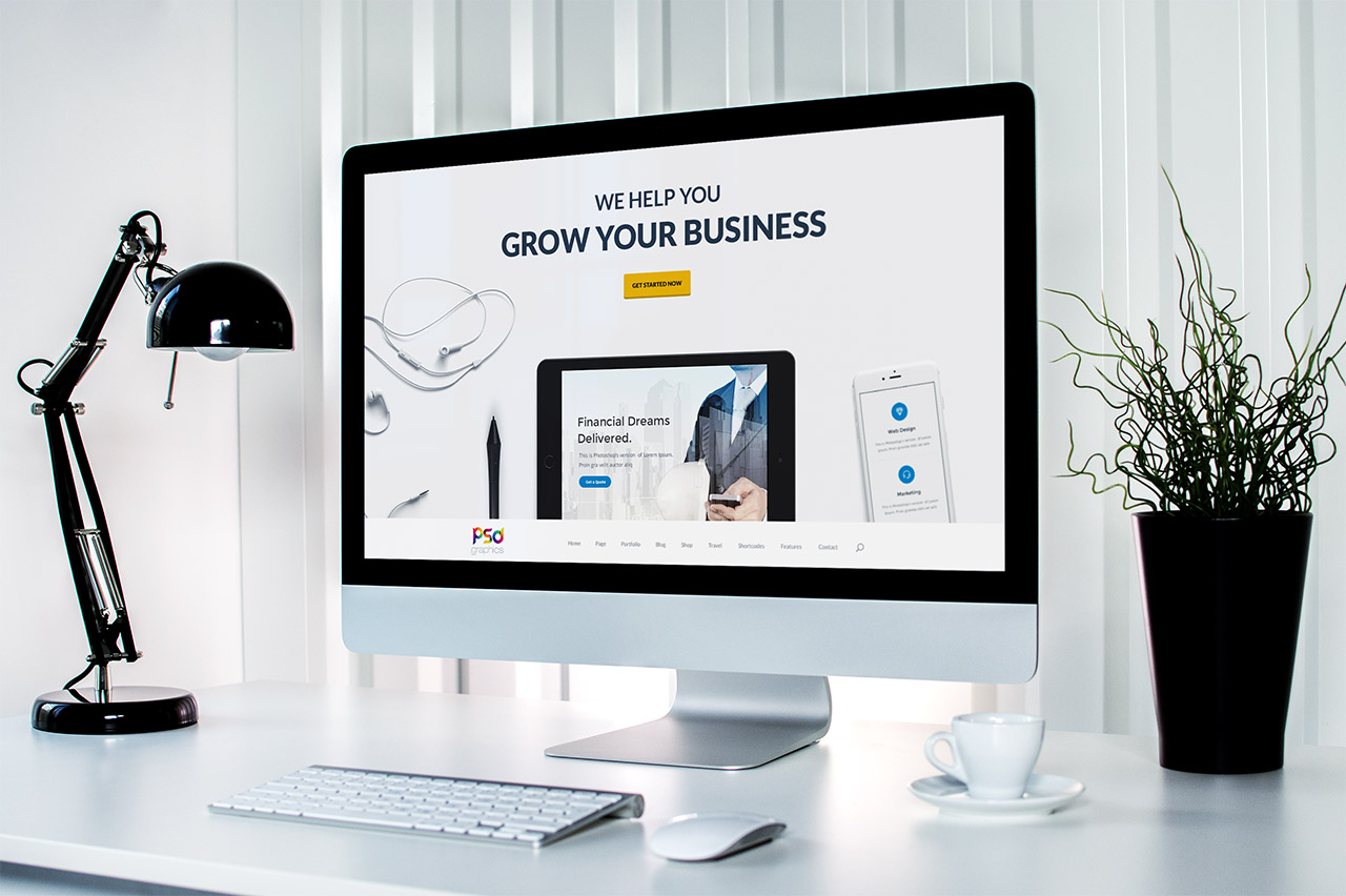 Professional Business Website Template Free PSD