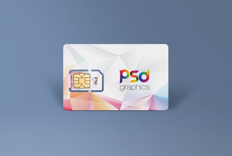 Sim Card Mockup Free PSD | PSD Graphics