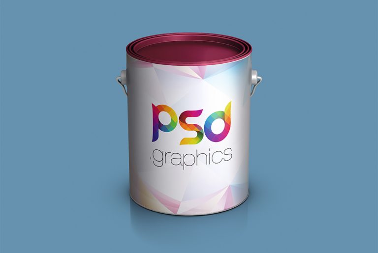 Download Paint Bucket Mockup Free PSD | PSD Graphics