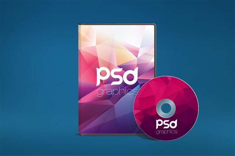CD DVD Case and Disk Mockup PSD PSD GraphicsPSD Graphics