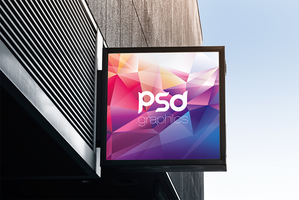 Download Square Signboard Mockup Free PSD | PSD Graphics