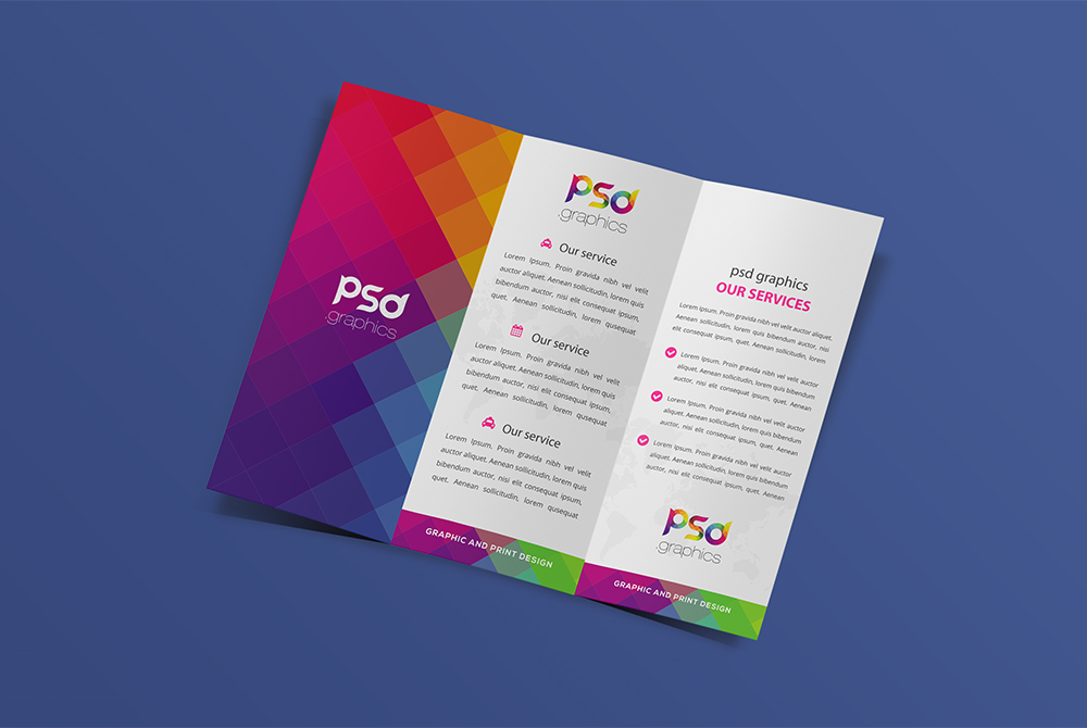 Download Trifold Brochure Mockup Free PSD | PSD Graphics