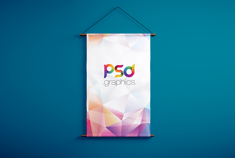 Download Wall Hanging Banner Mockup Free PSD | PSD GraphicsPSD ...