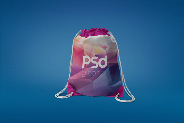 Download Drawstring Bag Mockup Free PSD | PSD Graphics