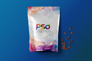 Coffee Bag Mockup Free PSD   