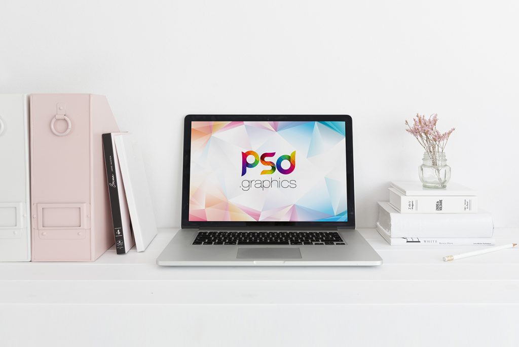 Clean Macbook Mockup PSD PSD Graphics