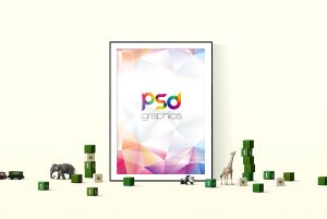 Poster Frame Mockup Template Free PSD   