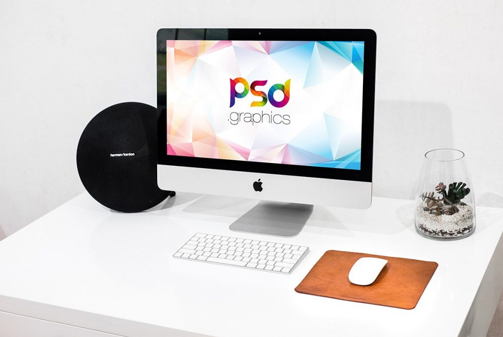 Clean iMac Mockup PSD Template | PSD Graphics