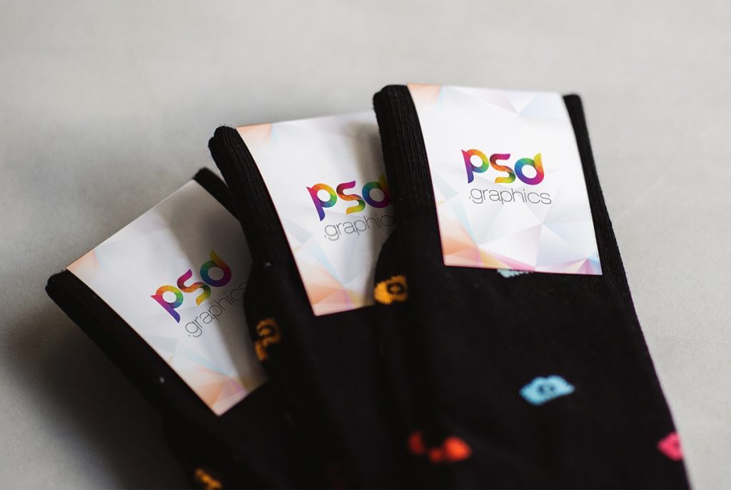 Download Sock Label Mockup Free PSD | PSD Graphics