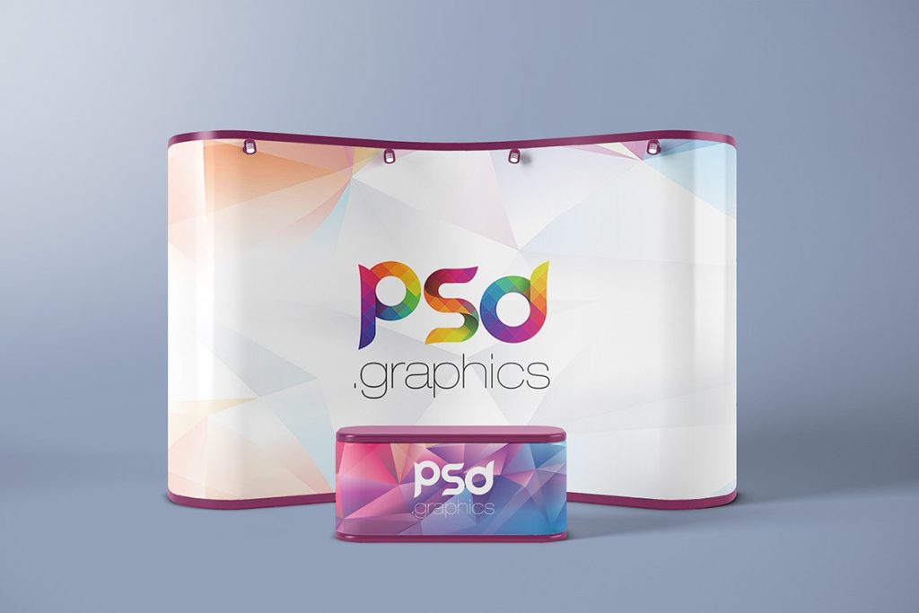 Download Trade Show Booth Branding Mockup | PSD Graphics