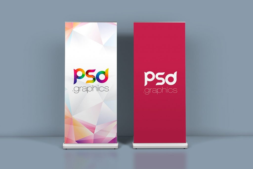 Download Roll Up Banner Mockup Template | PSD Graphics
