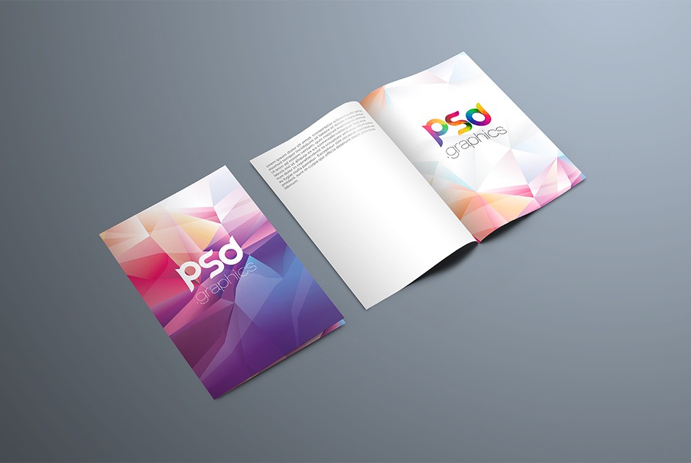 Bi-Fold Brochure Mockup Template