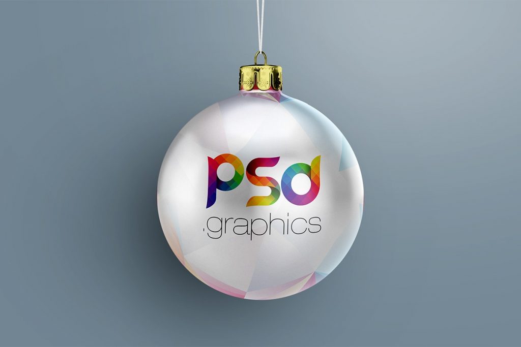 christmas ball mockup