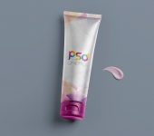 Cosmetic Cream Tube Mockup Template