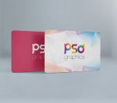 Rounded Corner Business Card Mockup