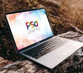 Outdoor Macbook Pro Mockup