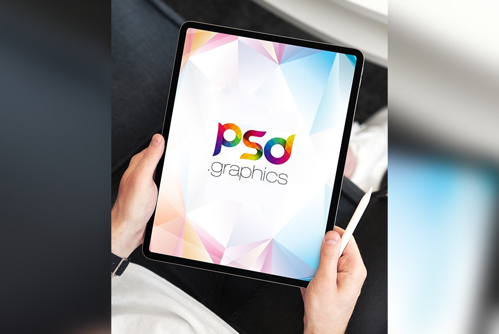 Download Holding Apple iPad Pro Mockup Template | PSD GraphicsPSD ...