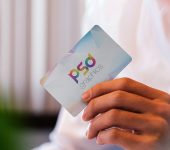 Man Holding Business Card Mockup